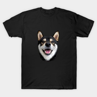 Shiba Inu Black and Tan T-Shirt